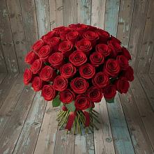 Букет 55 Красных роз Фридом #REPLACE_PRED# Сергиевское