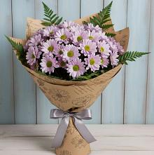 Букет цветов из:  Хризантемы #REPLACE_PRED# Сергиевское