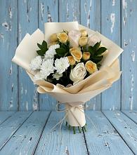 Букет цветов из:  Розы и Хризантемы в Сергиевское