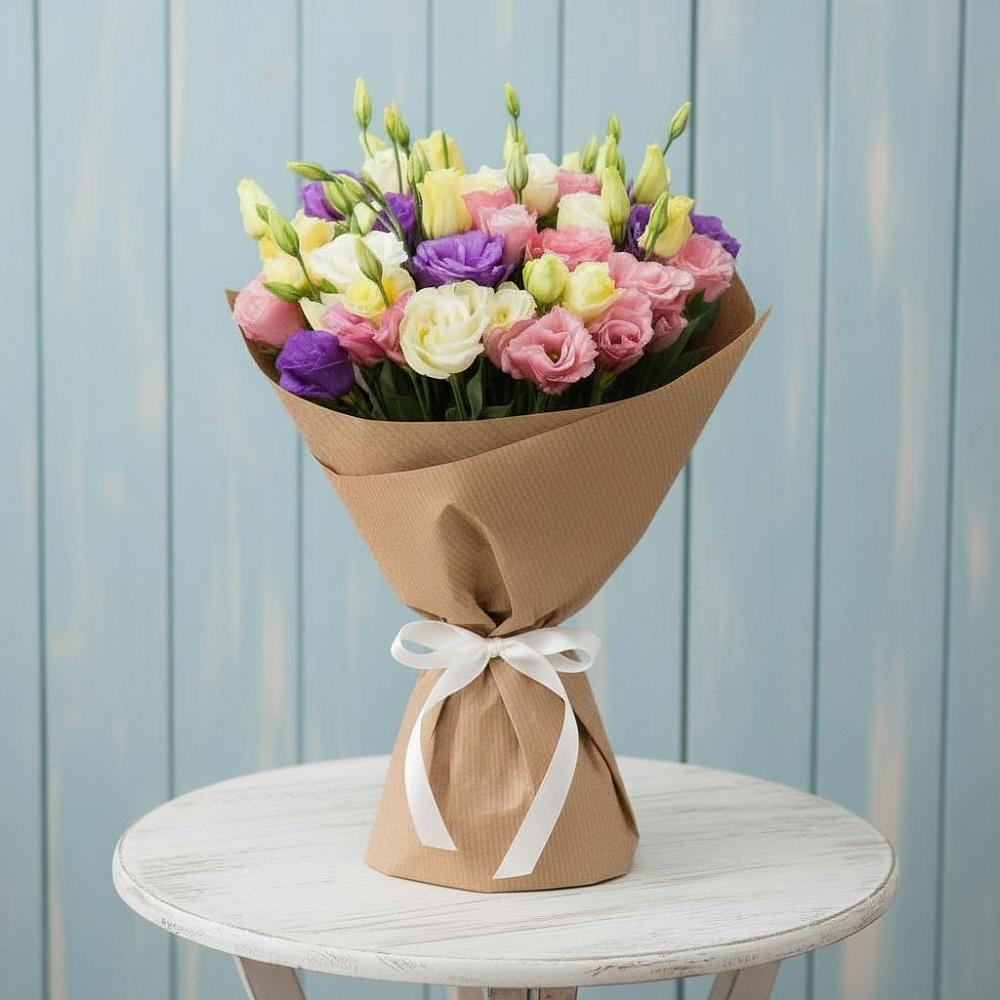 Букет цветов из: Лизиантусы в Сергиевское