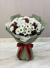 Букет цветов из:  Хризантемы #REPLACE_PRED# Сергиевское
