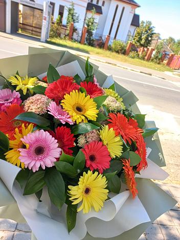Букет цветов из: Герберы в Сергиевское