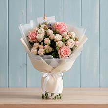 Букет цветов из:  Розы #REPLACE_PRED# Сергиевское
