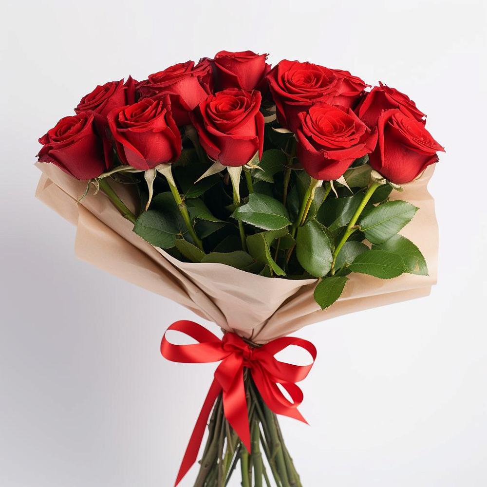 Букет 11 Красных роз Эдлесс Лав в Сергиевское