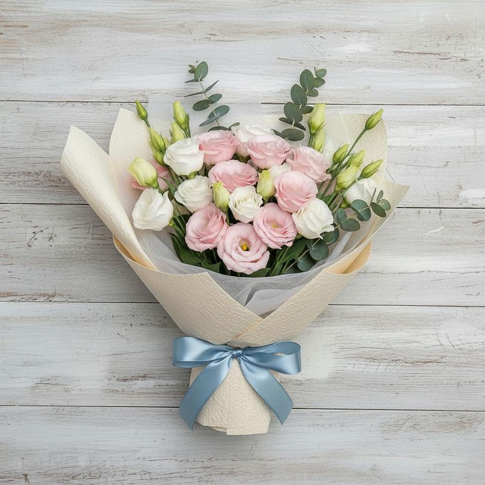 Букет цветов из: Лизиантусы в Сергиевское